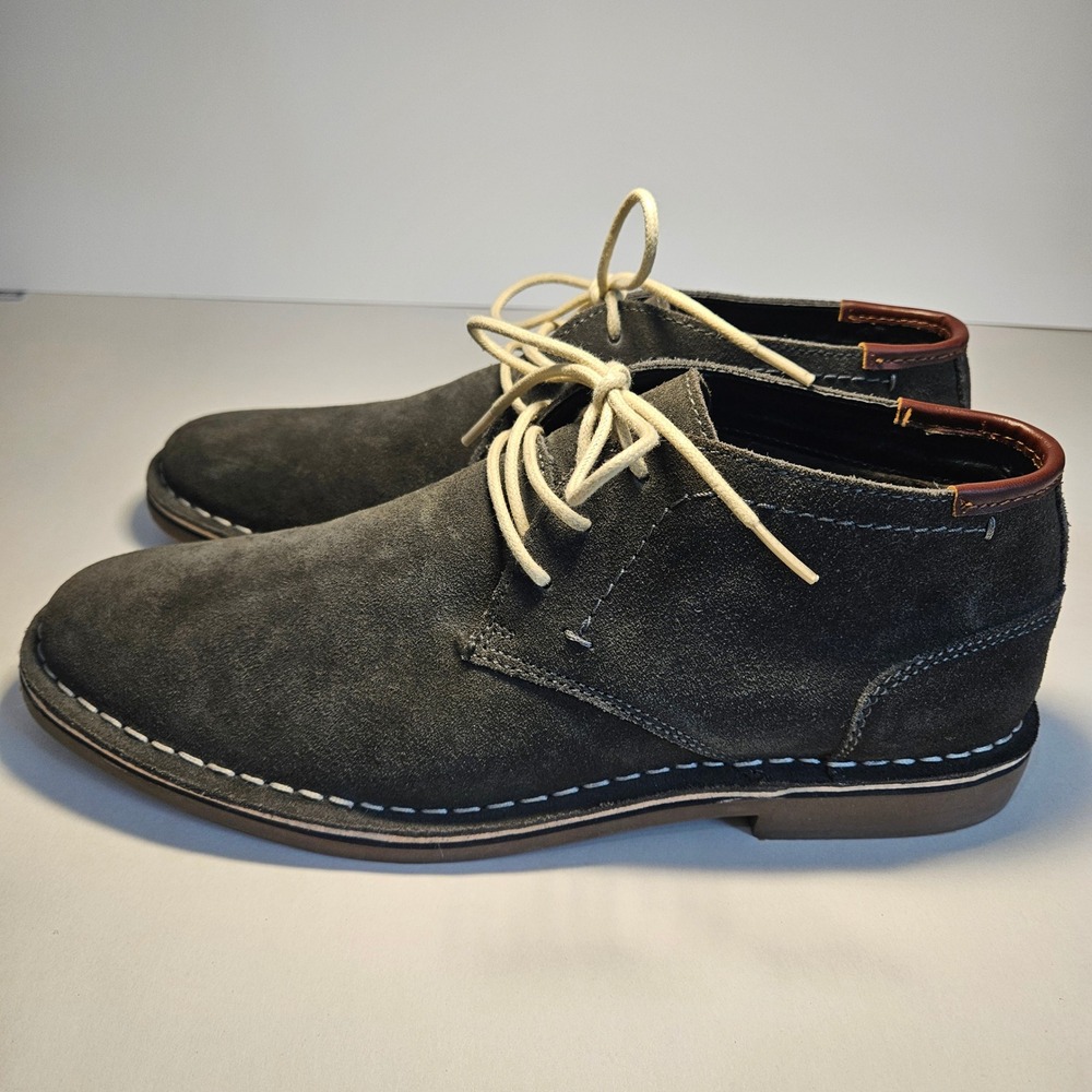 Kenneth Cole Reaction Desert Wind Mens 10.5 Gray‎ Suede Chukka Boots